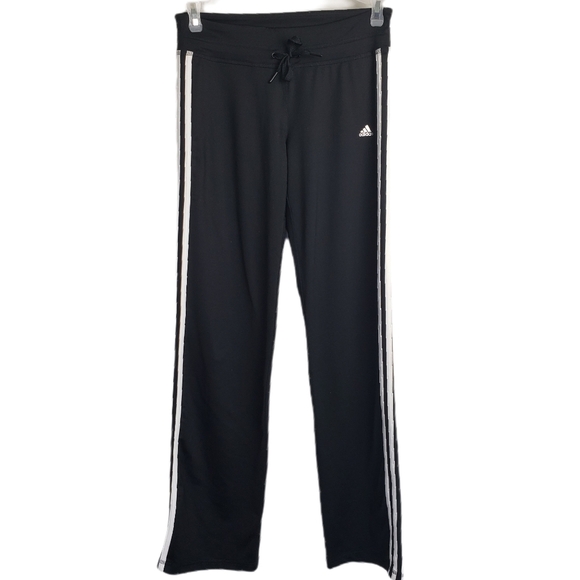 ADIDAS Slim Straight Pants Black Size S - Picture 1 of 7